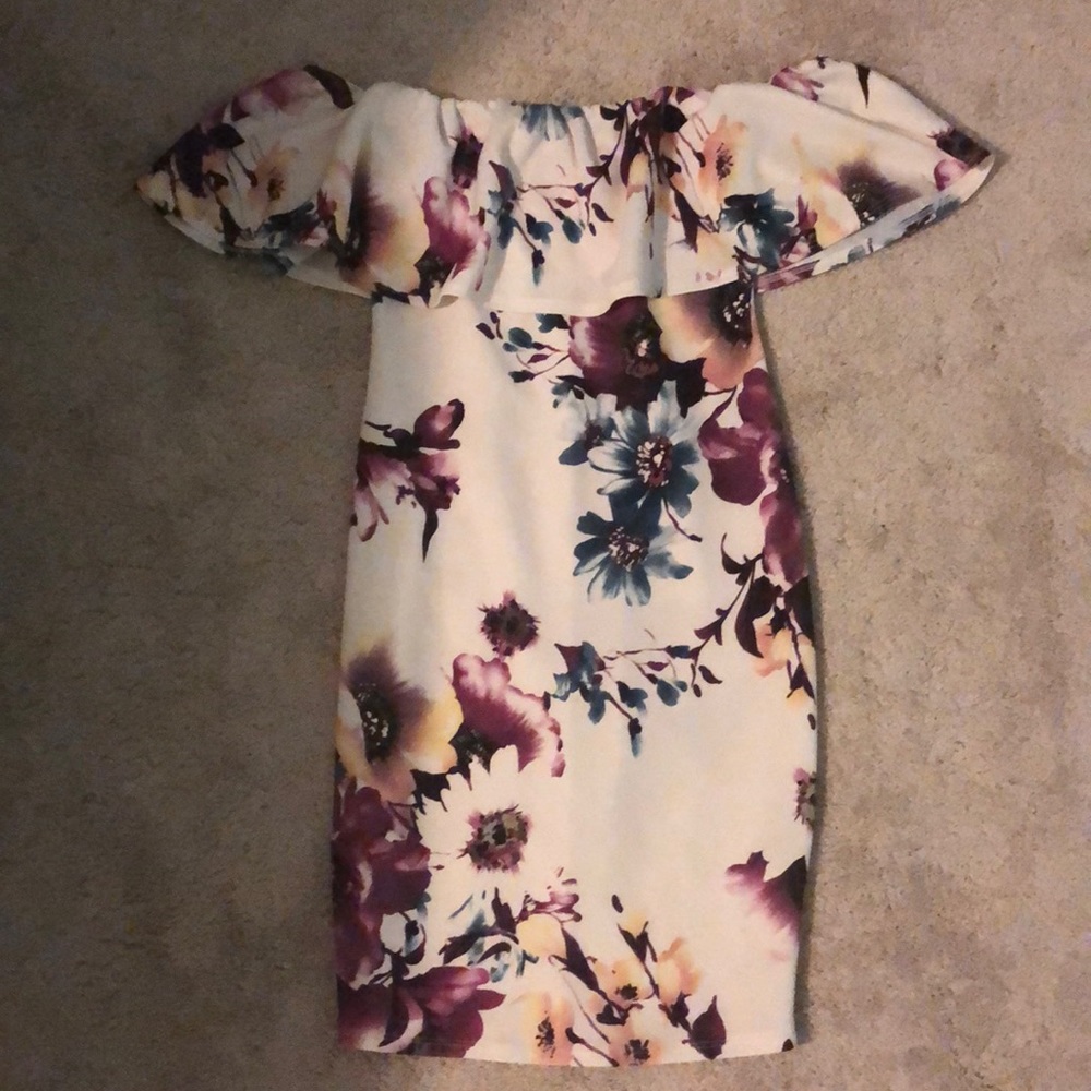 Windsor Off-the-Shoulder Floral Dress